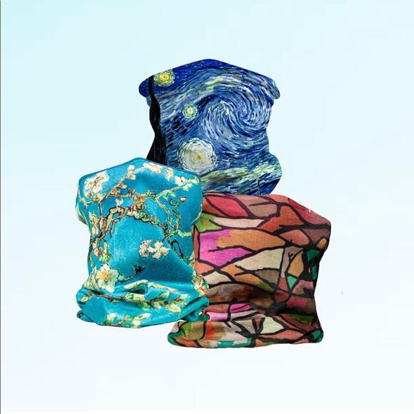 Museum Collection Set of 3 Neck Gaiter Style Masks - Picture 2 of 15